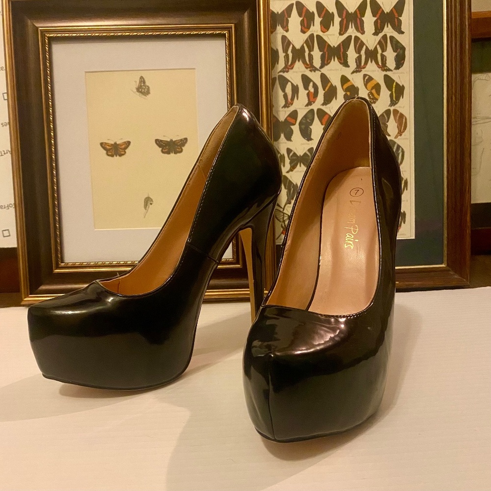 Dream Pairs Pinup Platform Patent Pump